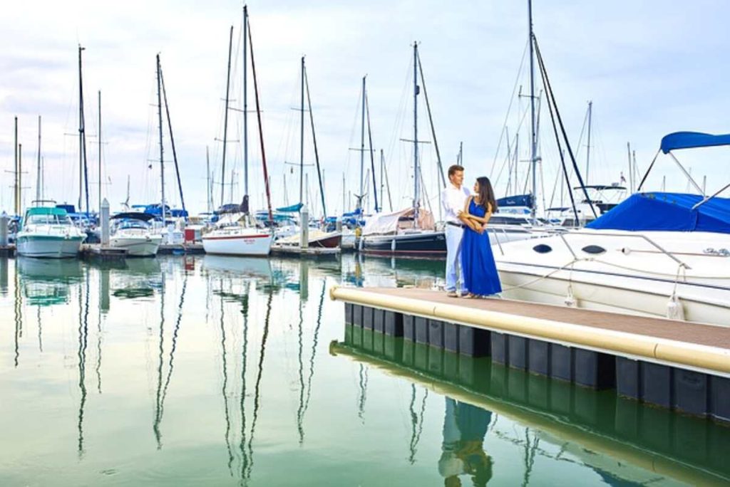 boat wedding in Barcelona