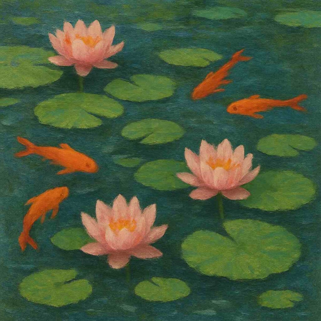 Koi und Wasserpflege