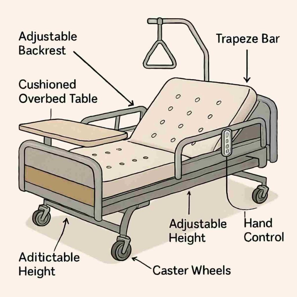 Hospital Bed Features That Enhance Comfort 2 best hospital bed in Malaysia 2