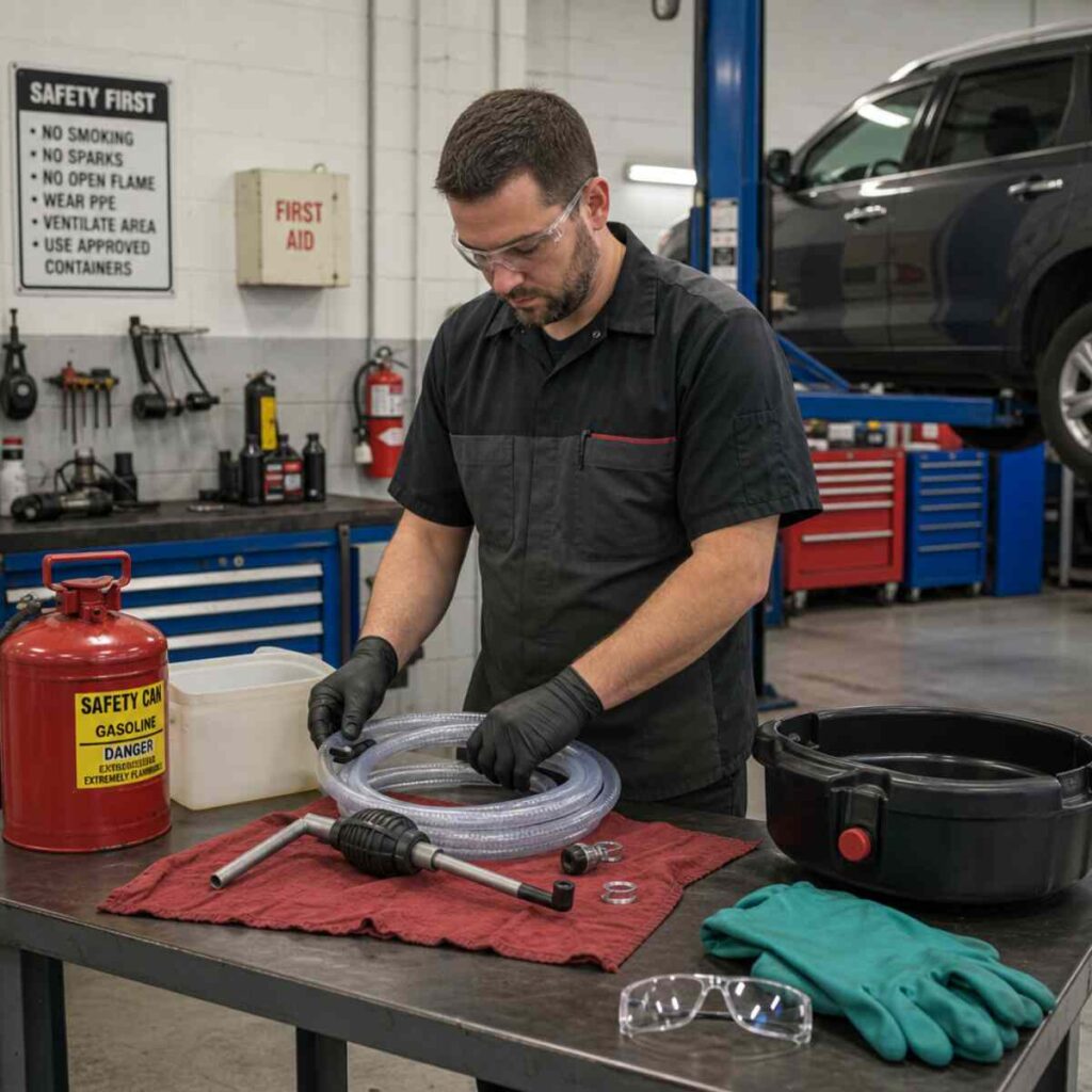 Tools Needed for Fuel Tank Draining Fuel Tank Draining